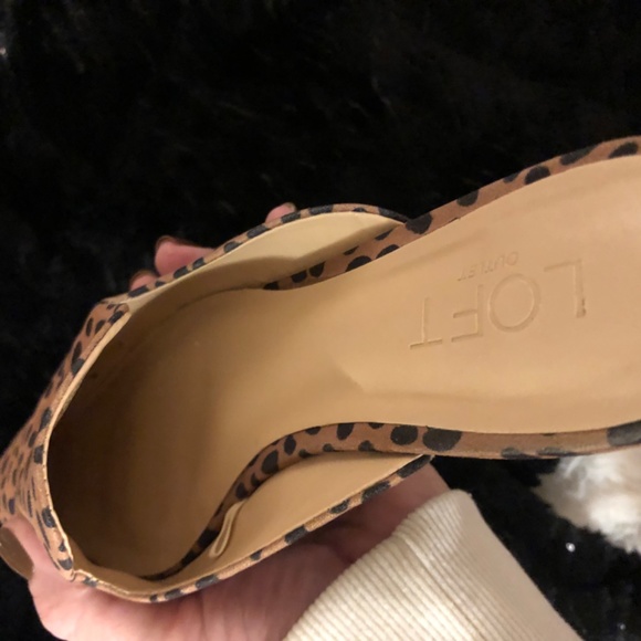 Loft Outlet Leopard Print Studded Flat Mules - Picture 12 of 12